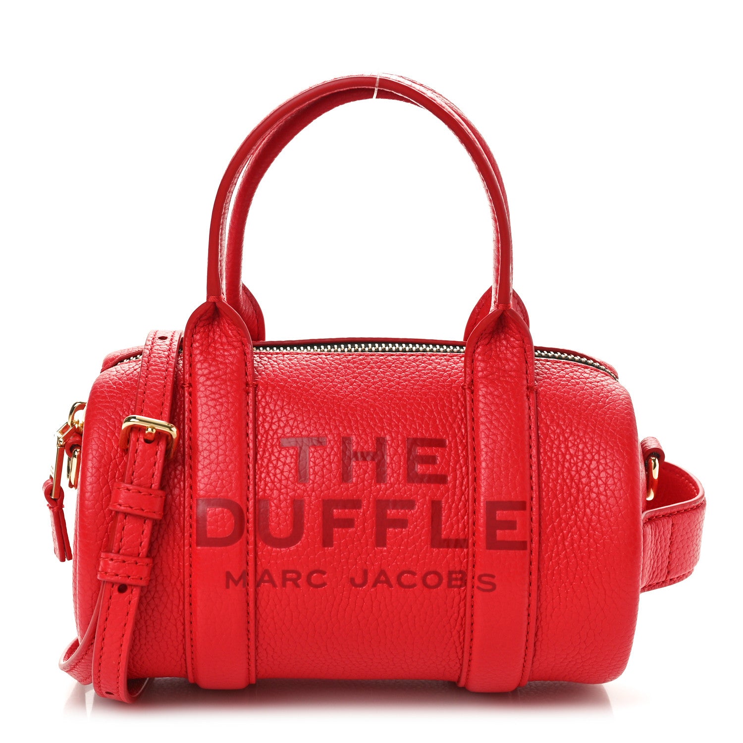 Marc Jacobs Calfskin The Mini Duffle Bag Red 1 of 9