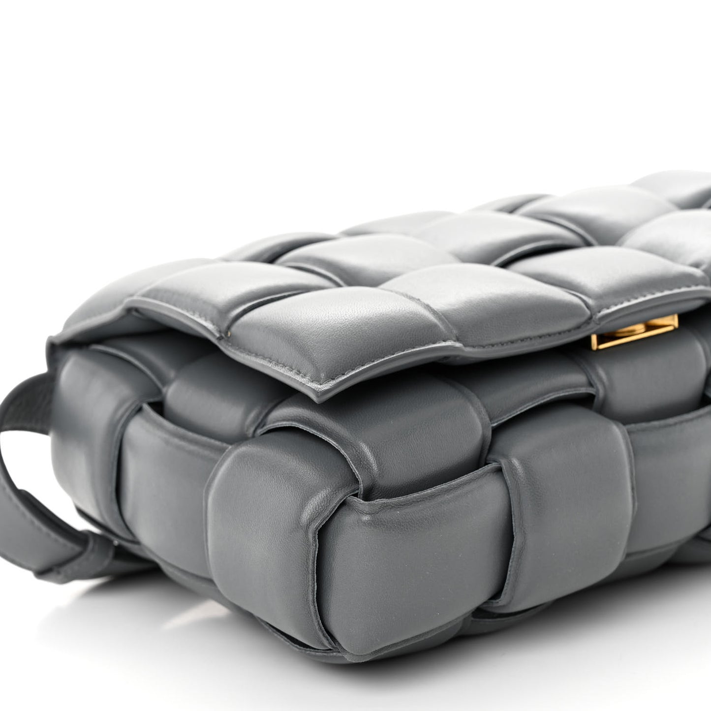 Nappa Maxi Intrecciato Padded Cassette Crossbody Bag Thunder