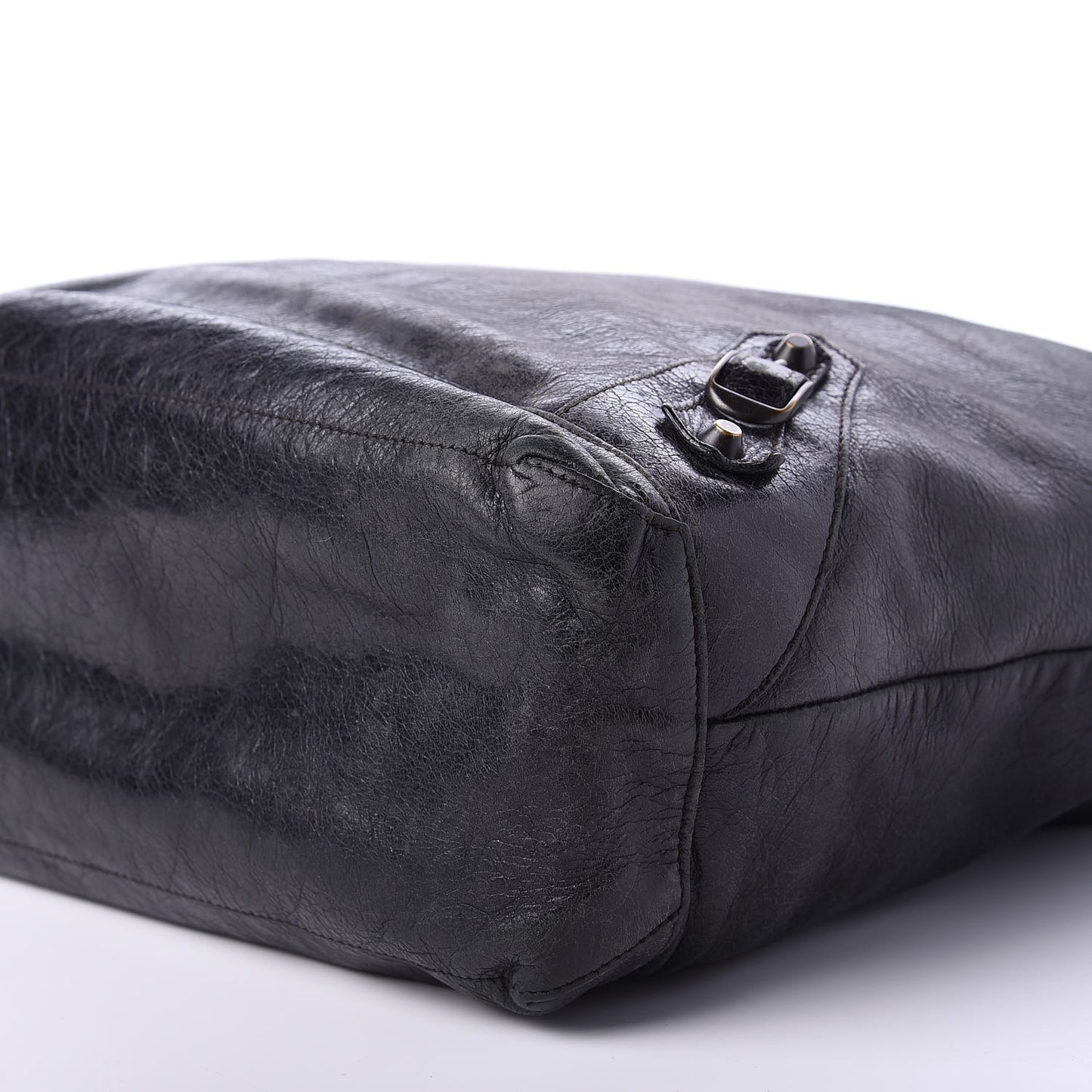Agneau Classic Hardware Day Hobo Black