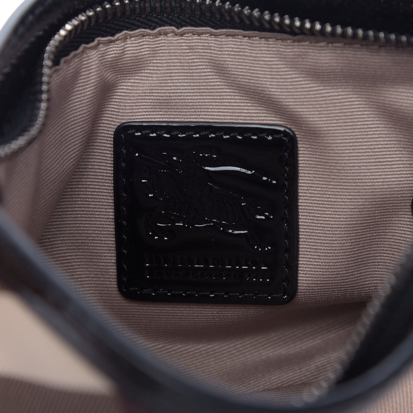 Nova Check Wristlet Pouch Black