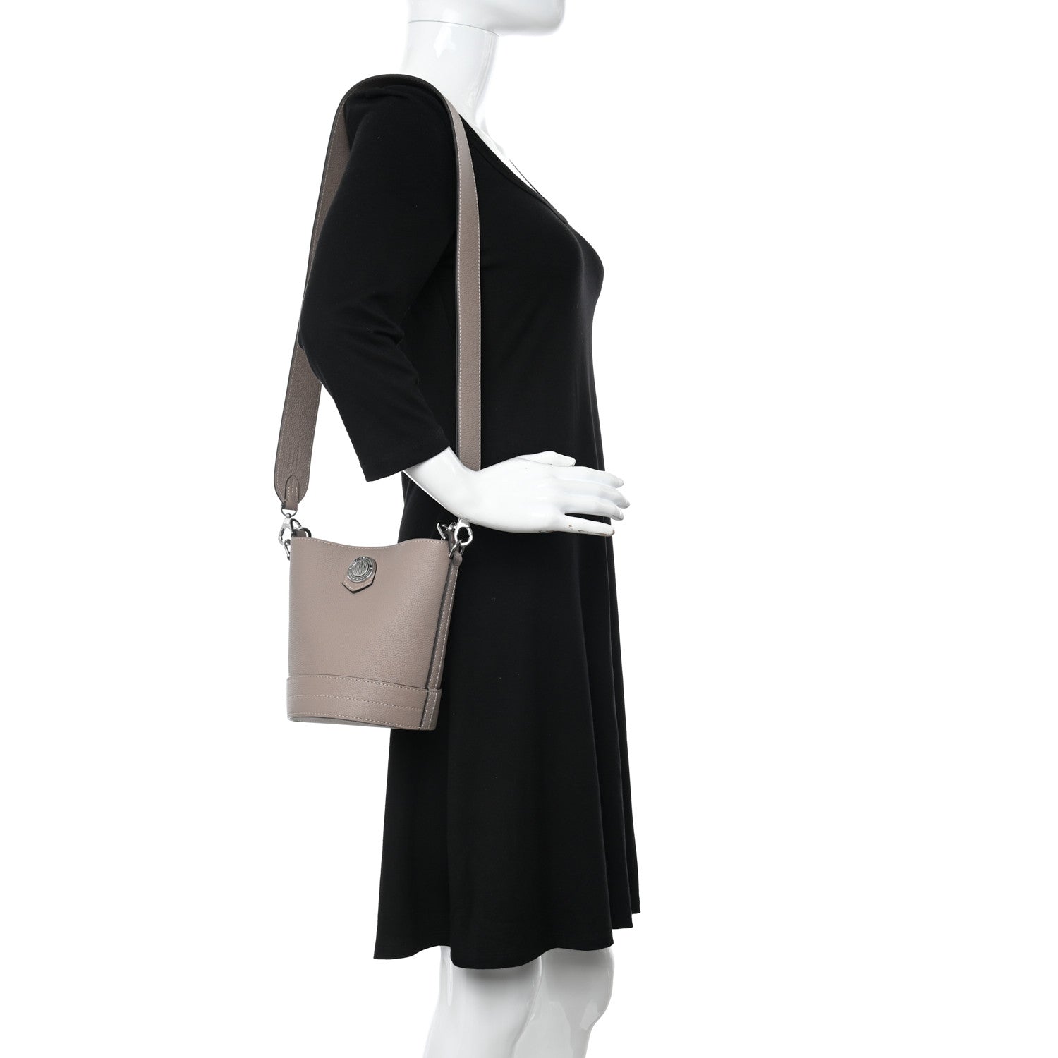 Moynat Taurillon Blush Baluchon BB Tourterelle 2 of 10