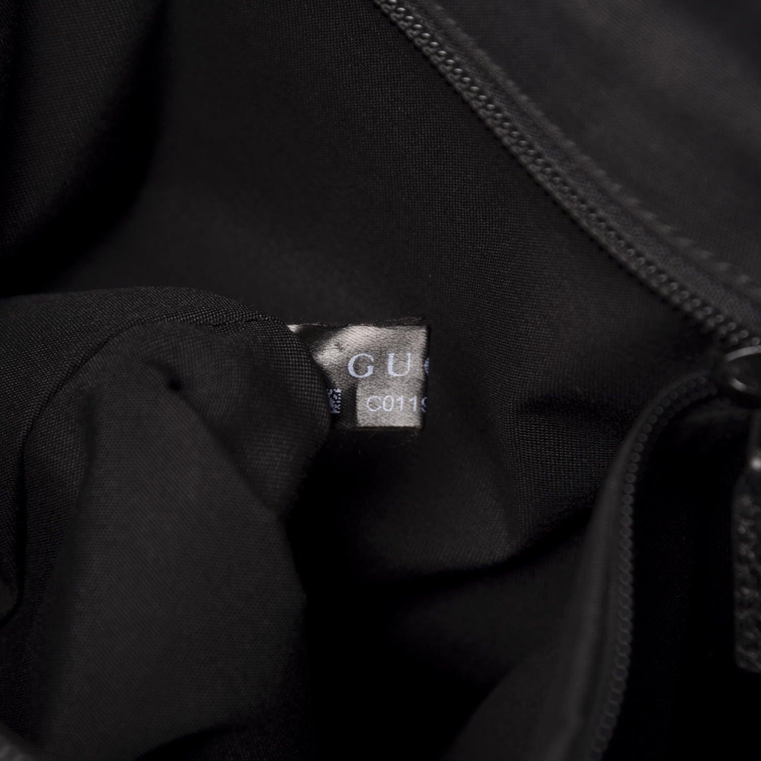 Gucci Denim Monogram Flat Messenger Bag Black 8 of 11