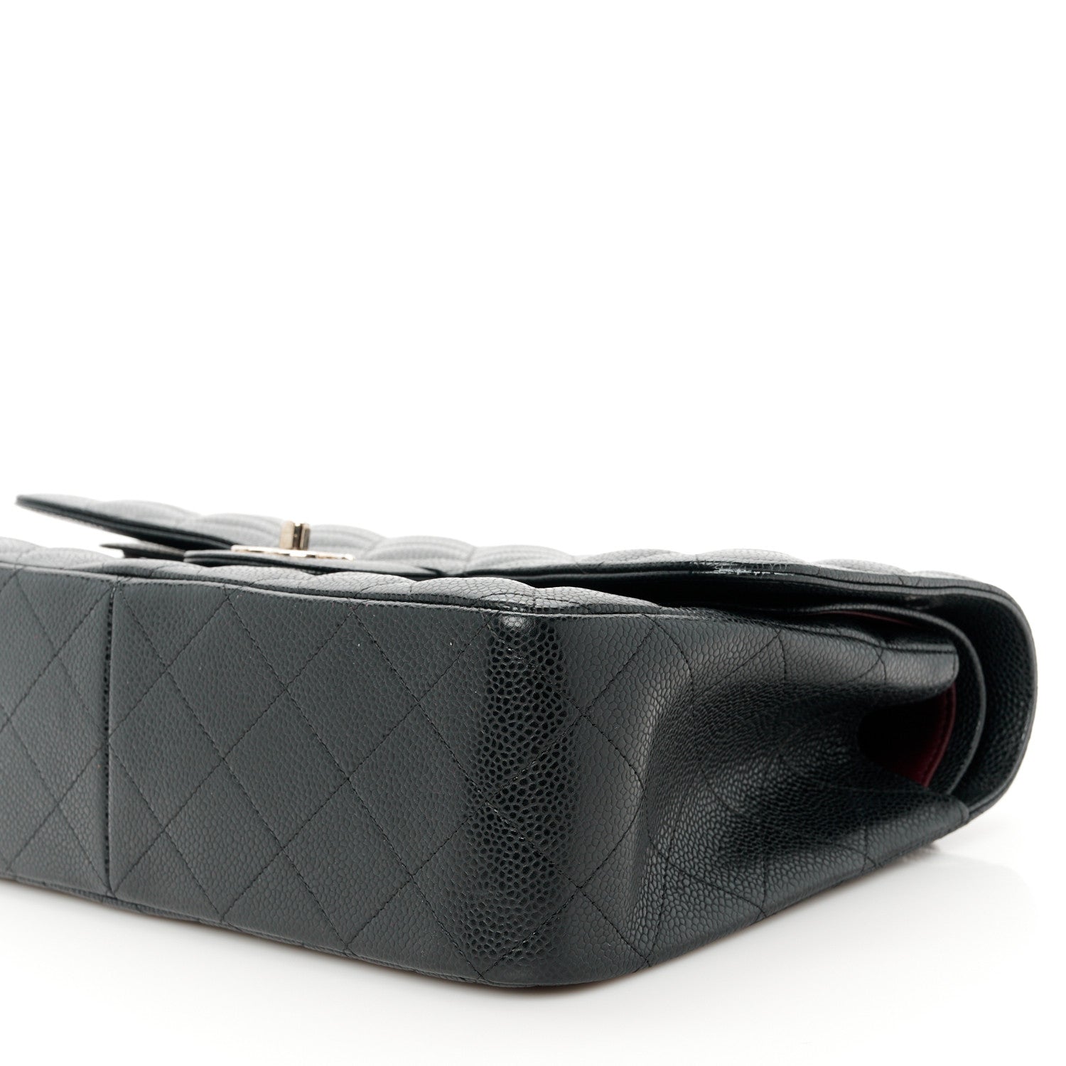 Chanel Caviar Quilted Jumbo Double Flap Black 11 of 12