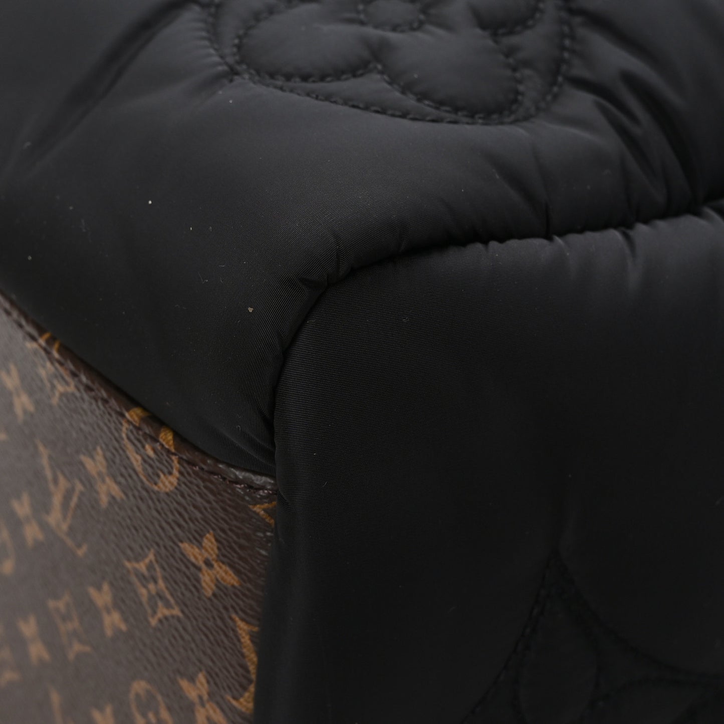 Econyl Monogram Pillow Giant Onthego MM Black