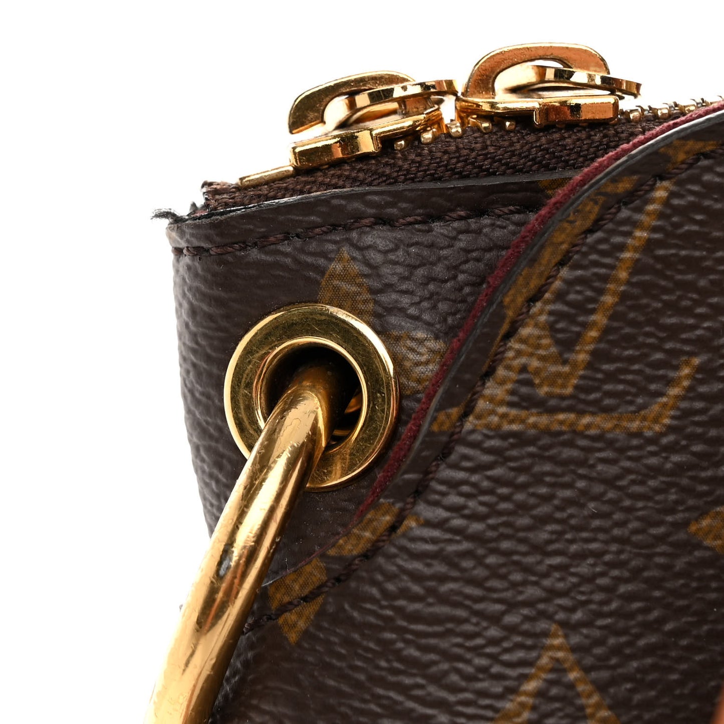 LOUIS VUITTON Monogram Flower Zipped Tote MM Beige