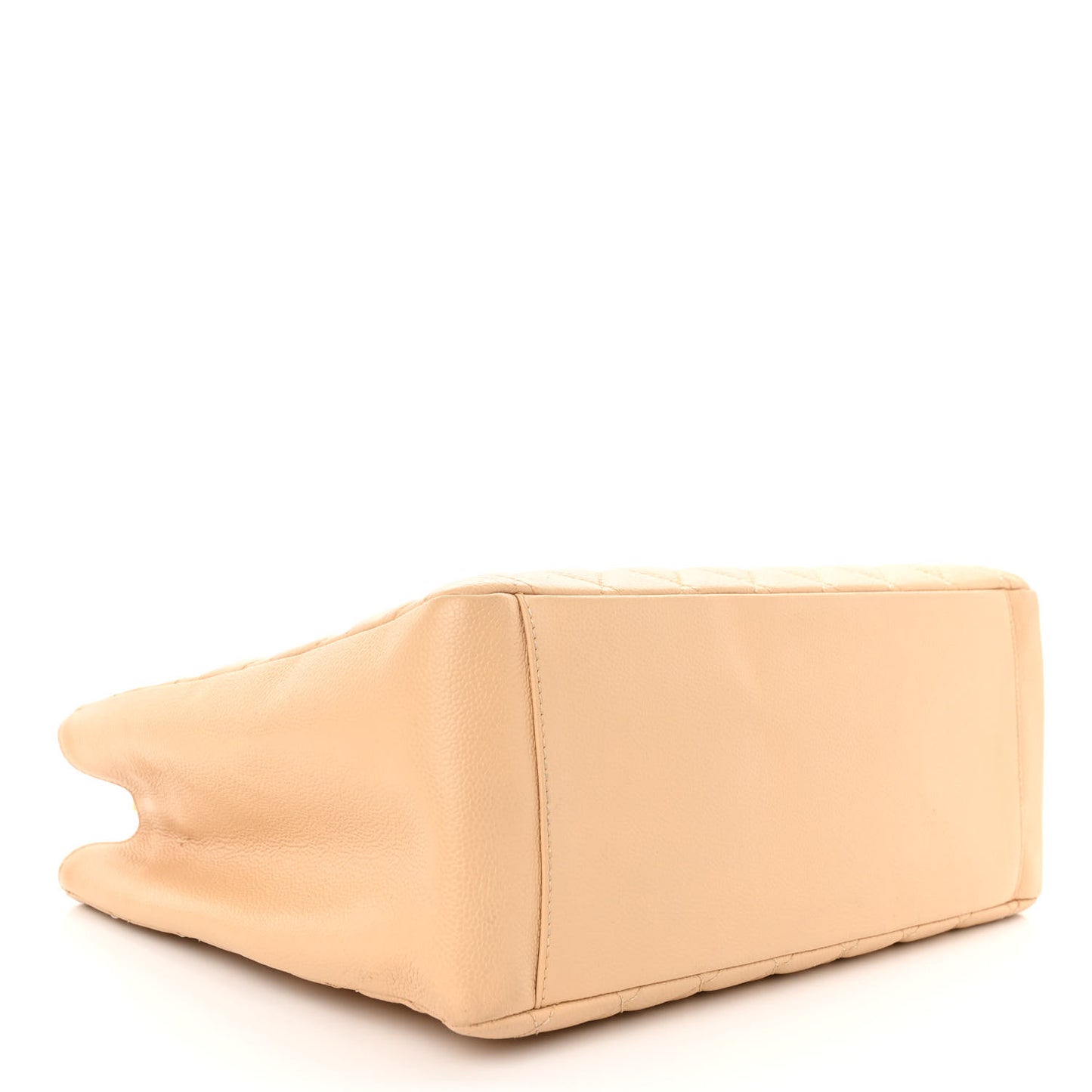 Caviar Quilted Grand Shopping Tote GST Beige Clair