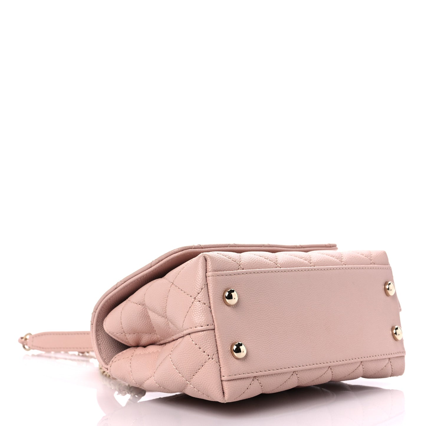 Caviar Quilted Extra Mini Coco Handle Flap Light Pink