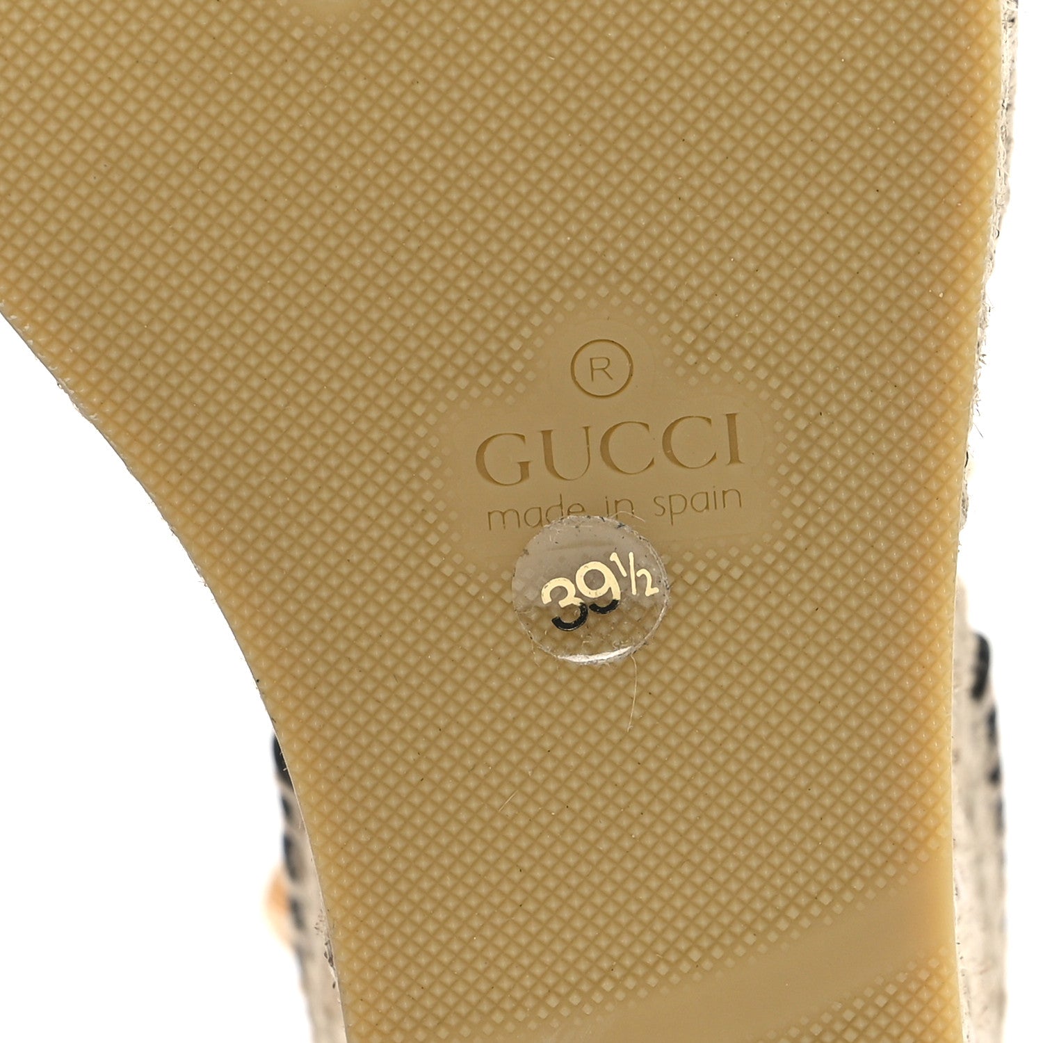 Gucci Monogram Matelasse GG Marmont Ankle Wrap Platform 35/120mm Espadrille Wedges 39.5 Beige Ebony Black Sand Storm 7 of 10