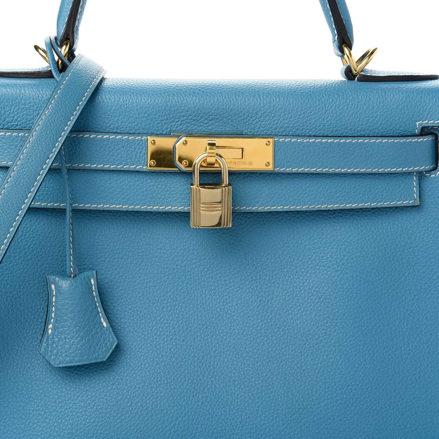 Hermes Togo Kelly Retourne 28 Blue Jean 10 of 10