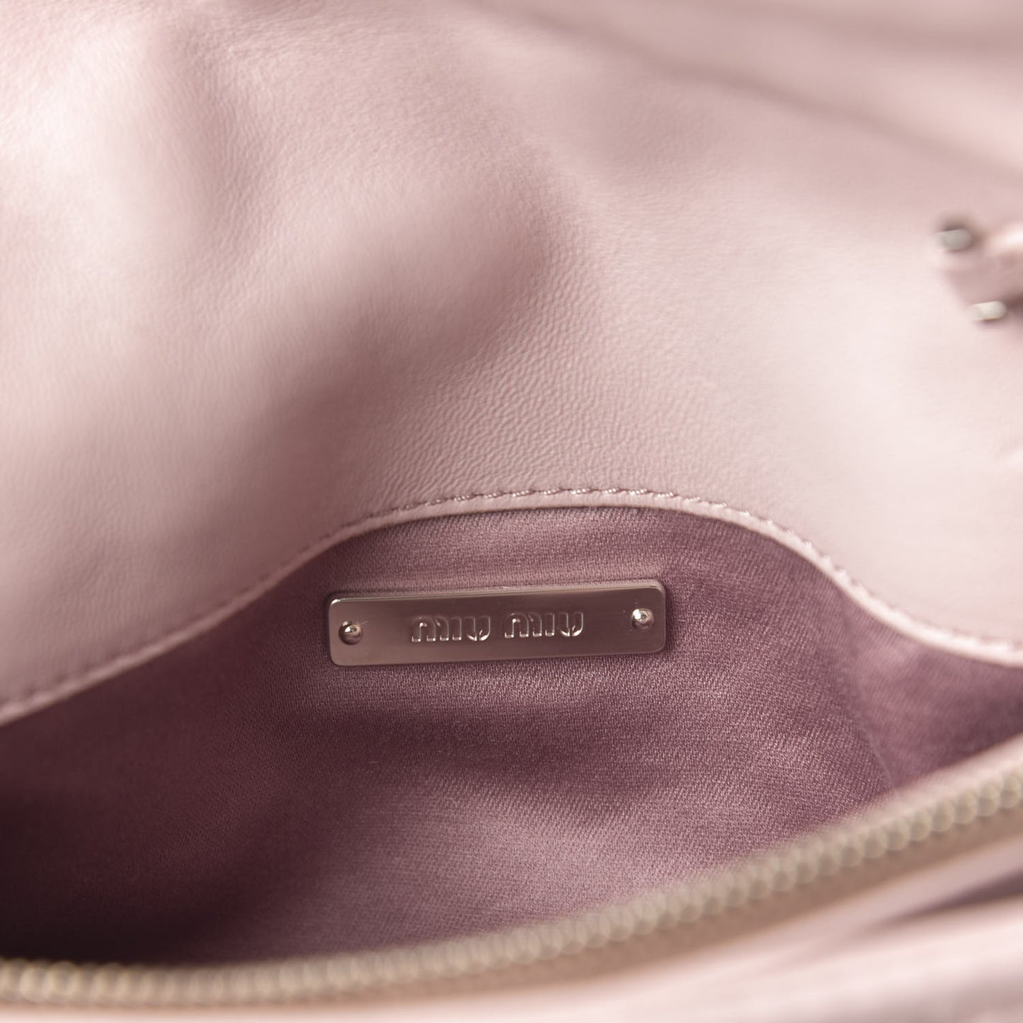 Nappa Matelasse Crystal Shoulder Bag Rosa