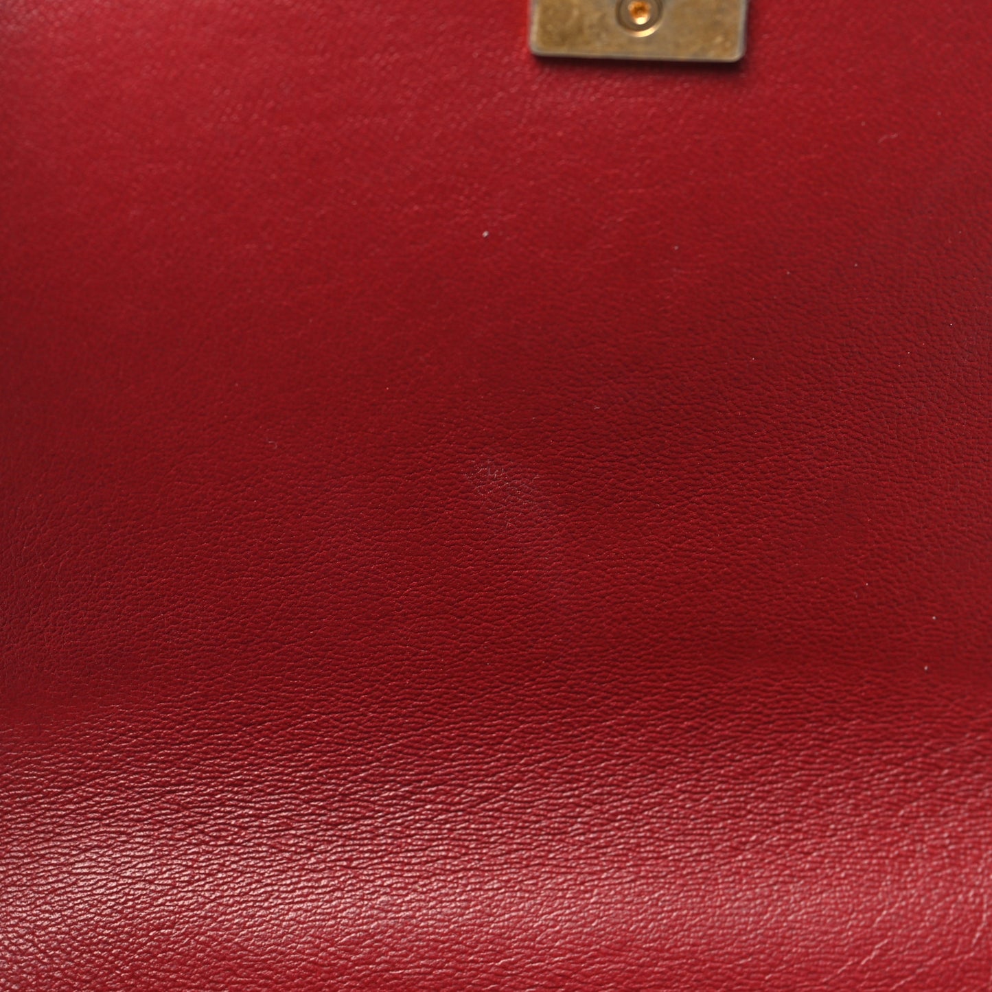 Lambskin Reverse Chevron Quilted Mini Round Top Handle Flap Red