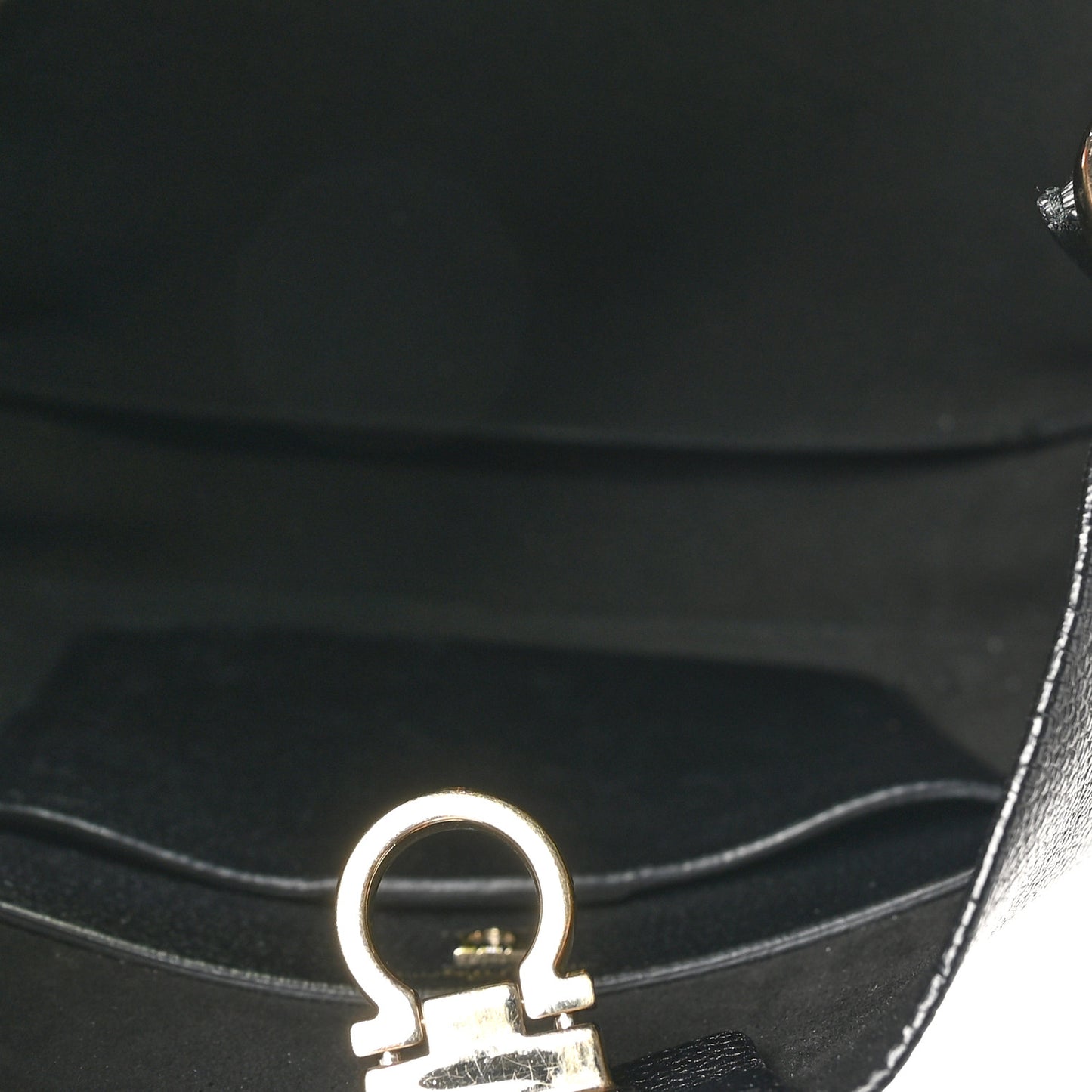 Calfskin Reverse Hobo Black