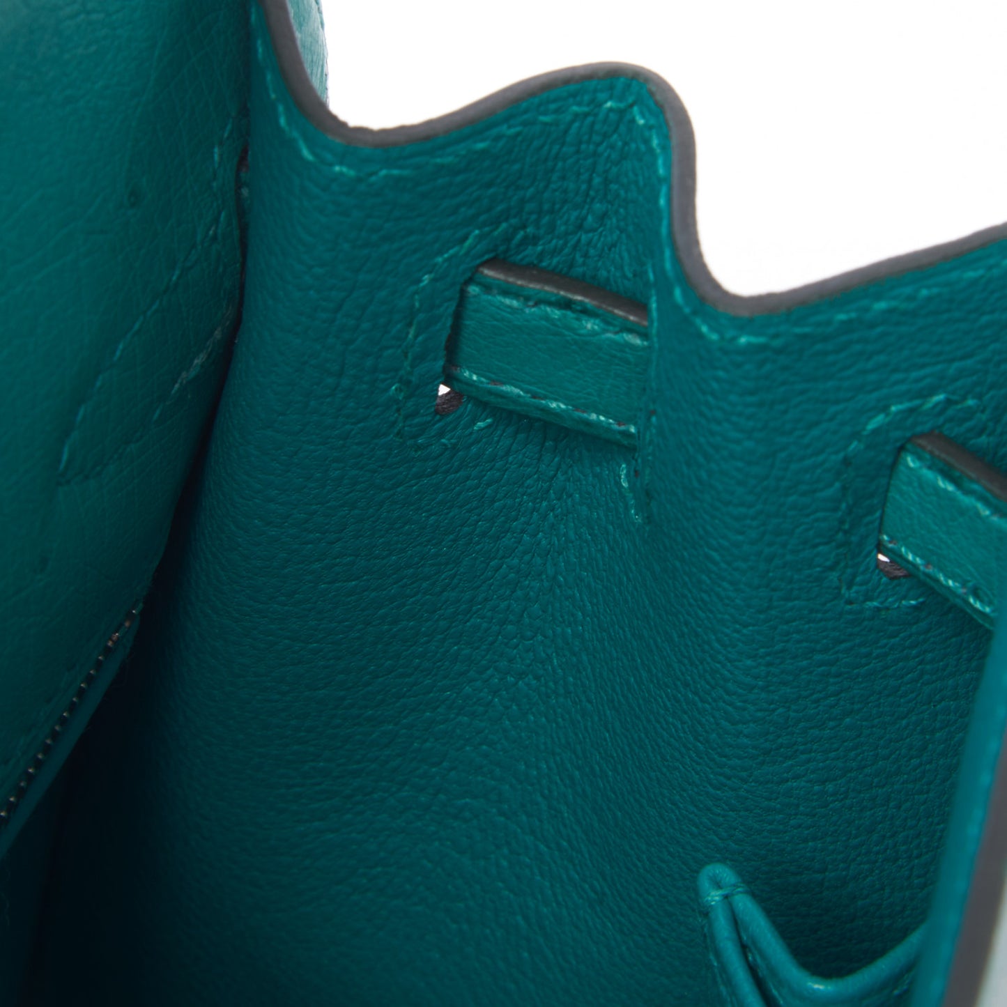 Ostrich Kelly Sellier 25 Vert Verone