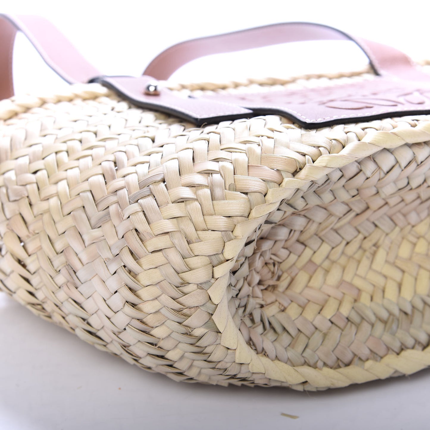 Raffia Small Basket Tote Bag Natural Tan