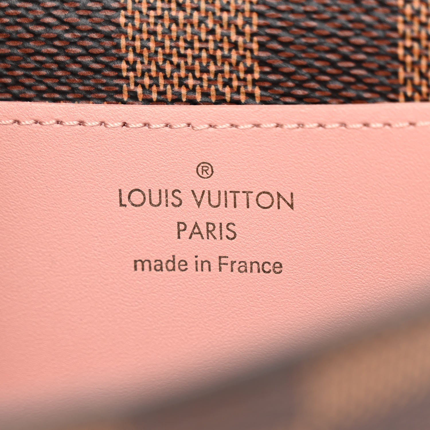 Louis Vuitton LOUIS VUITTON Damier Ebene Croisette Chain Wallet Rose Ballerine 6 of 11