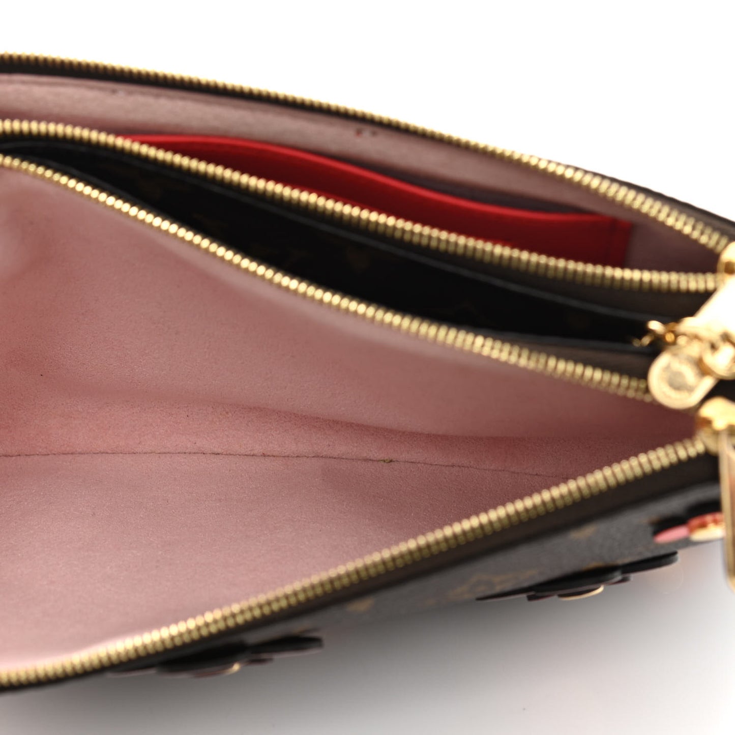 Monogram Blooming Flowers Double Zip Pochette