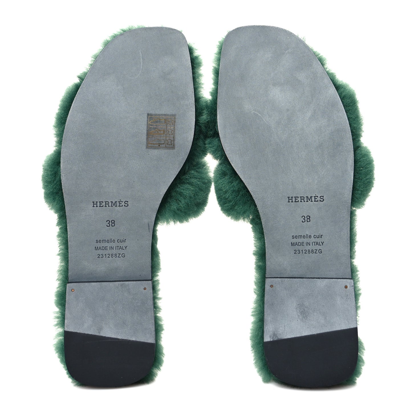 Woolskin Oran Sandals 38 Vert Anglais