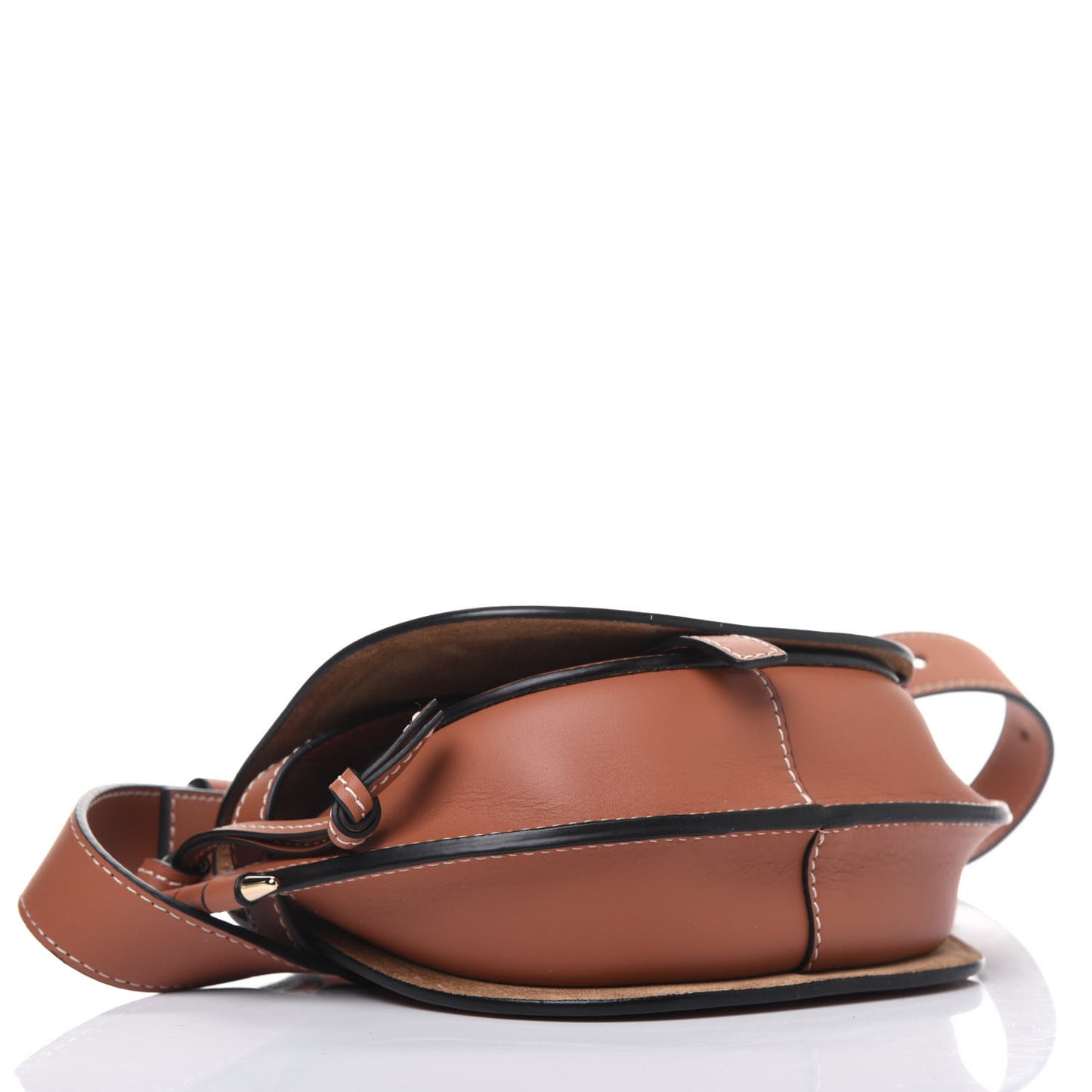 Calfskin Mini Gate Belt Bag Tan