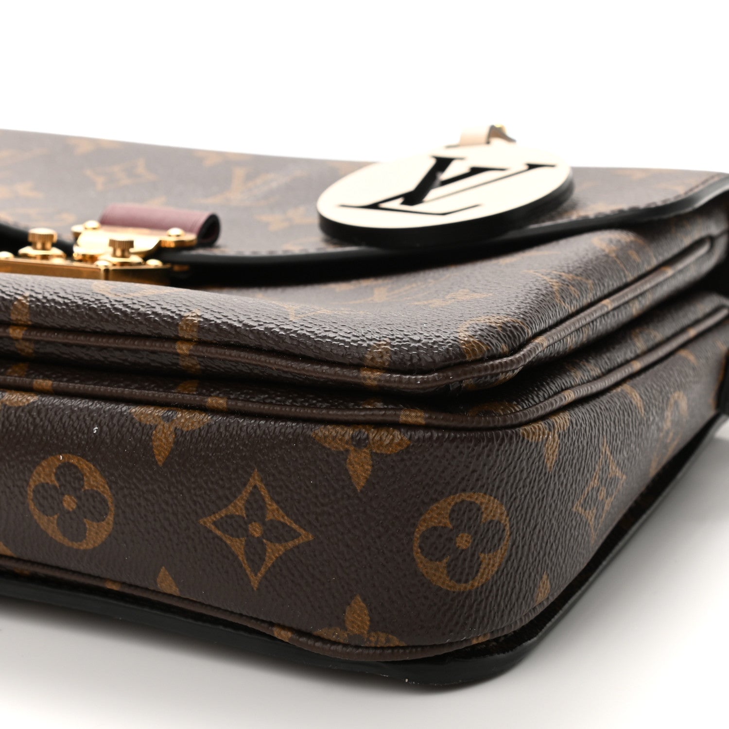 Louis Vuitton Monogram Braided Pochette Metis Safran 9 of 10