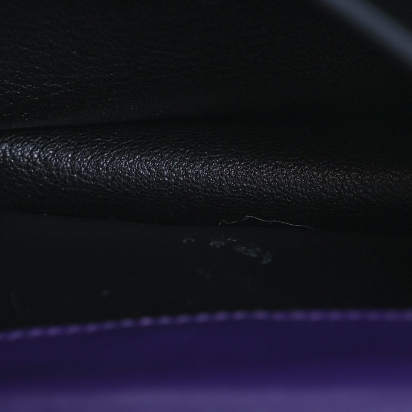 City Calfskin Saffiano Cahier Bag Viola Black