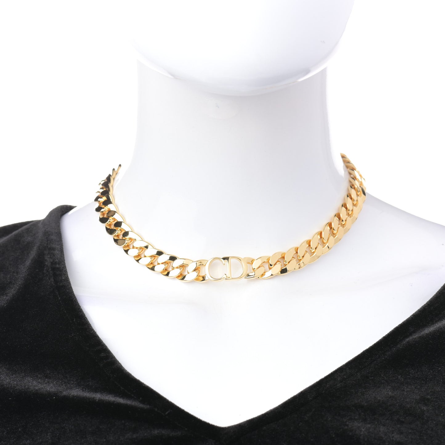 Metal Danseuse Etoile Chain Choker Necklace Gold