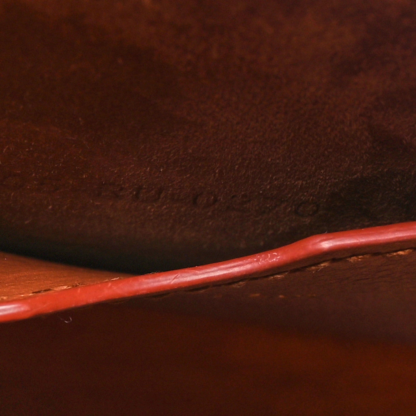 Grained Calfskin Medium Whipstitched Bobby Bag Dark Tan
