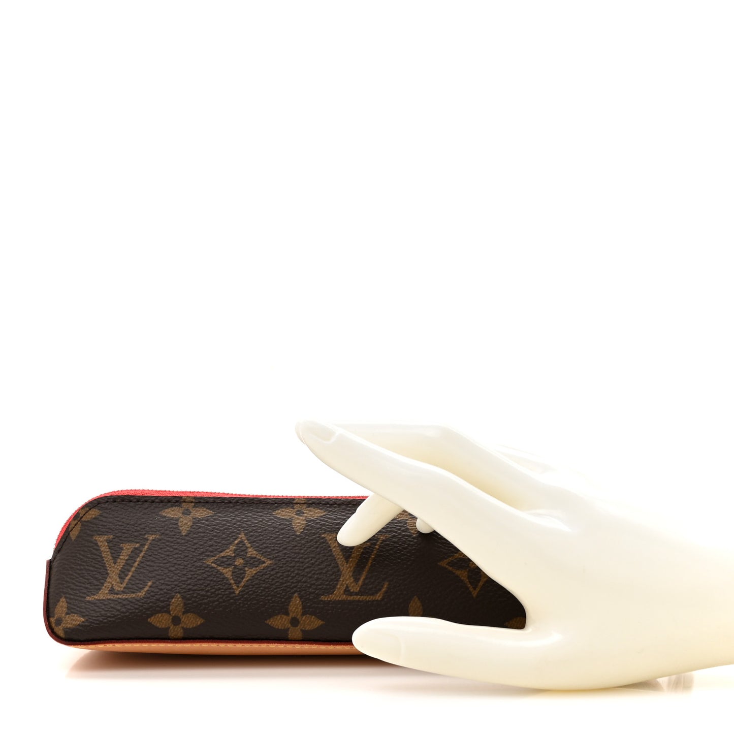 Monogram Elizabeth Pencil Pouch Rouge