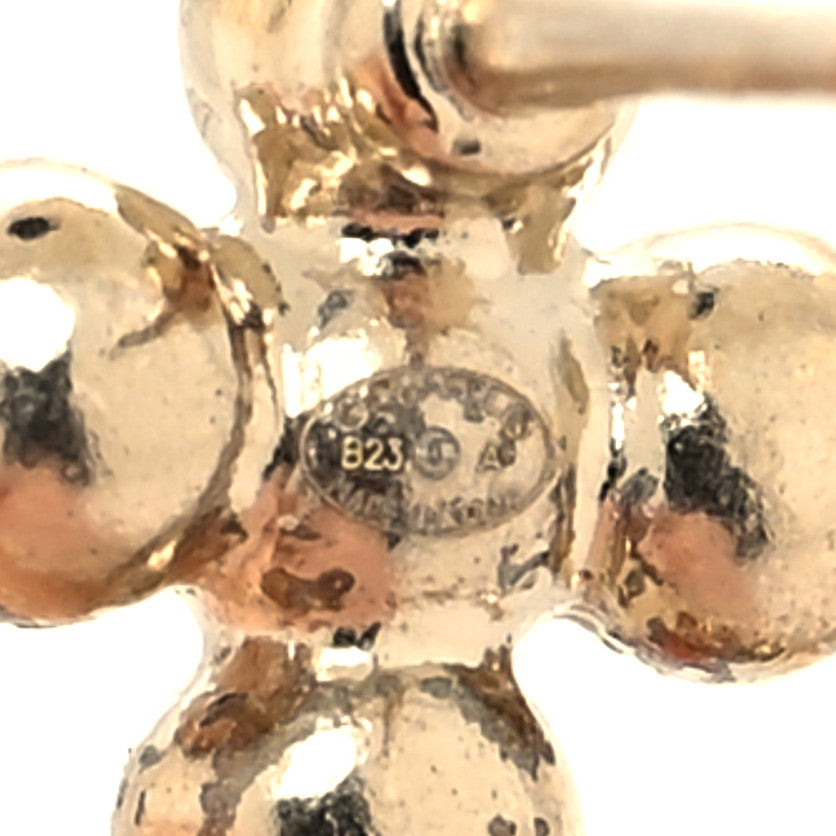 Crystal CC Drop Earrings Gold