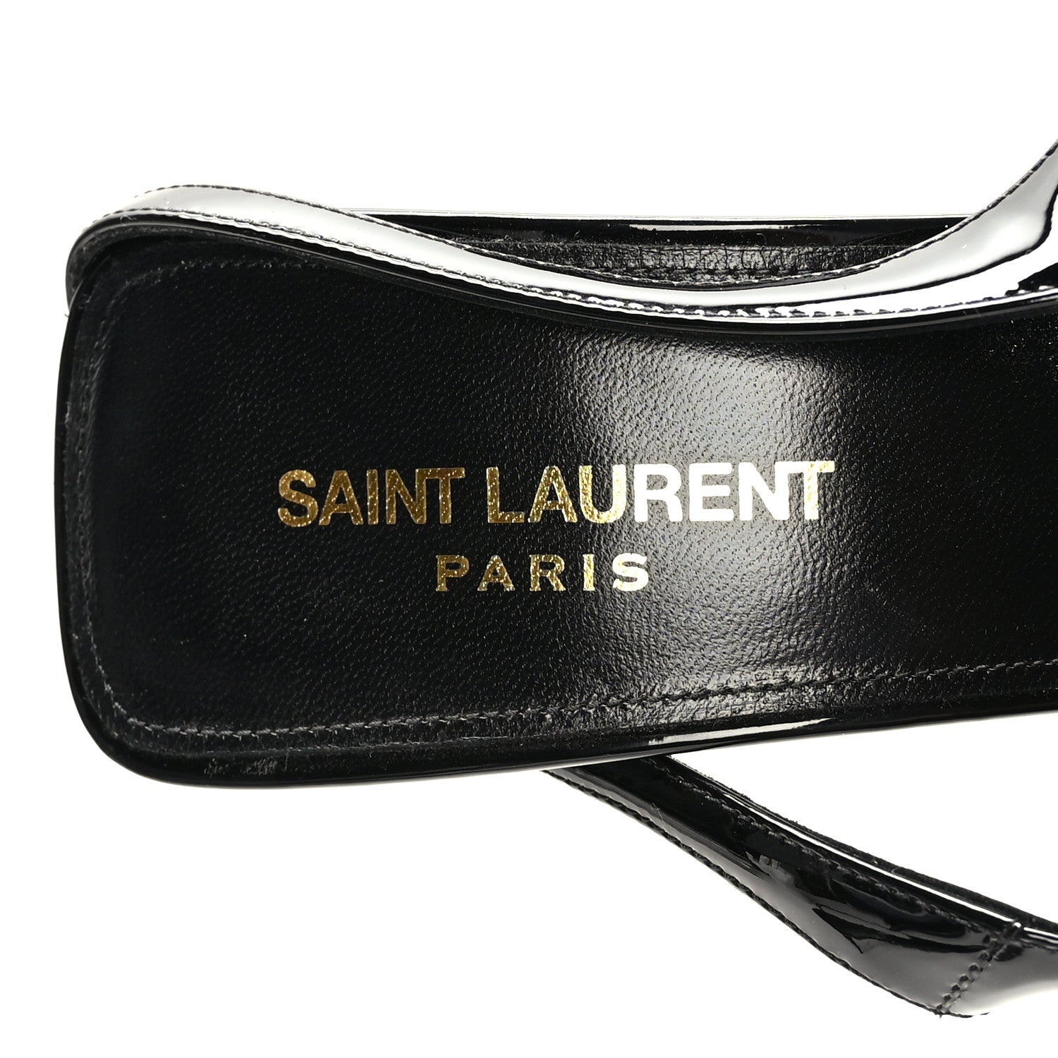 Saint Laurent Patent Calfskin Paloma 105 Slingback Pumps 40.5 Beige 7 of 8