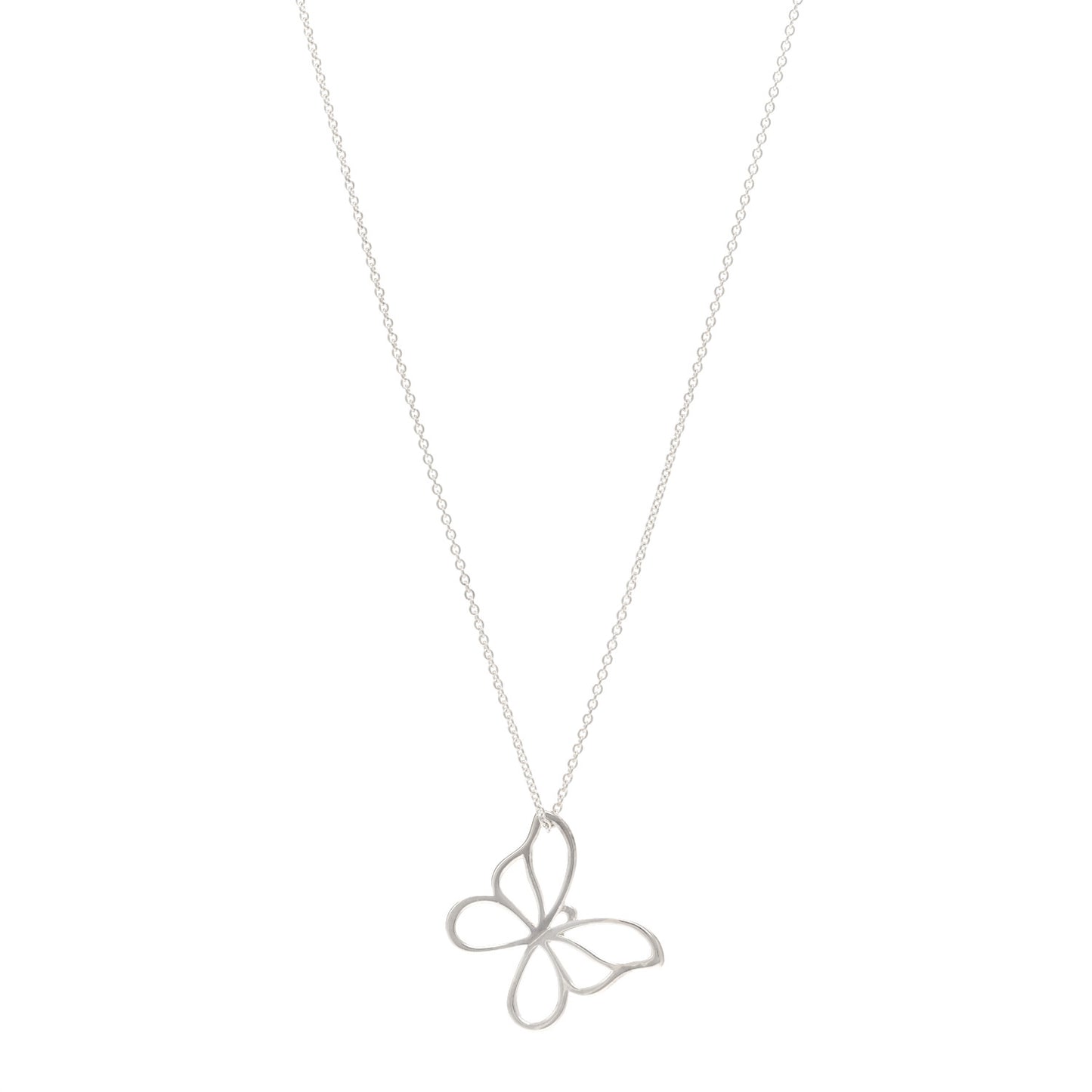Sterling Silver Butterfly Pendant Necklace