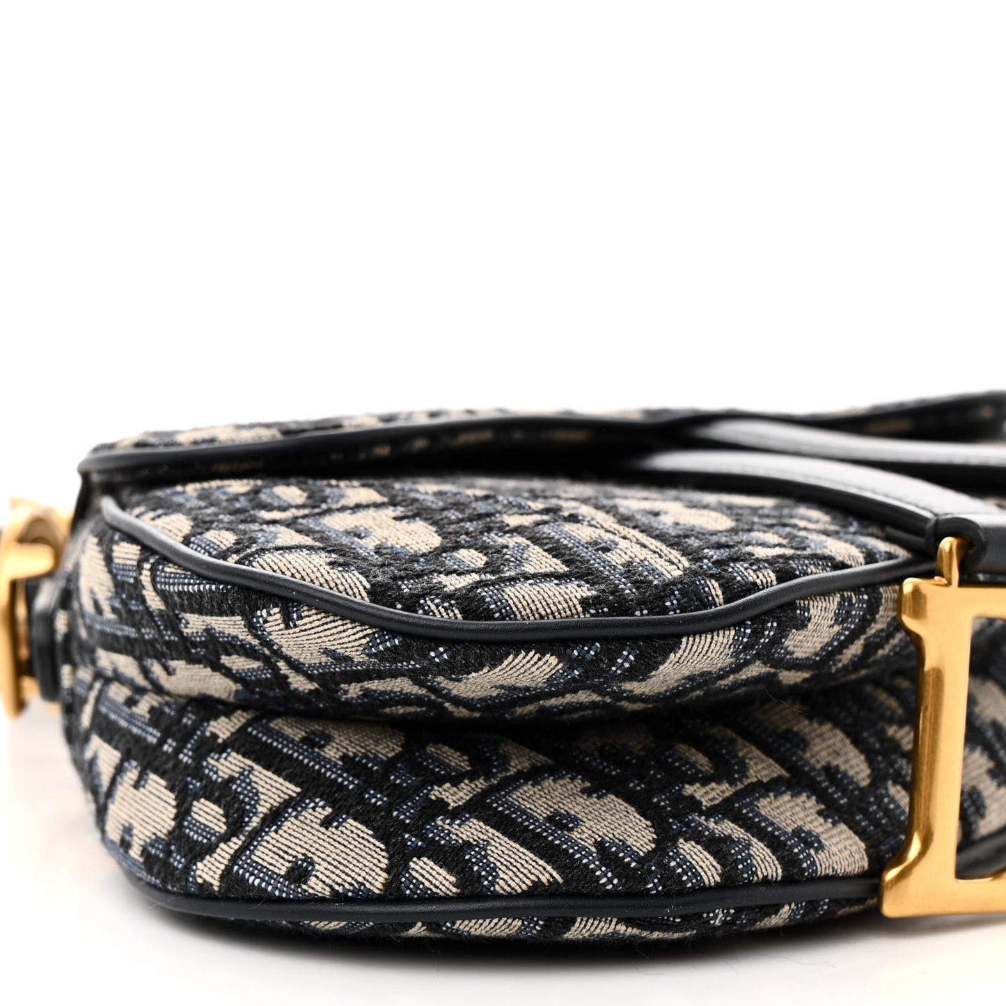 Oblique Mini Saddle Bag With Strap Blue