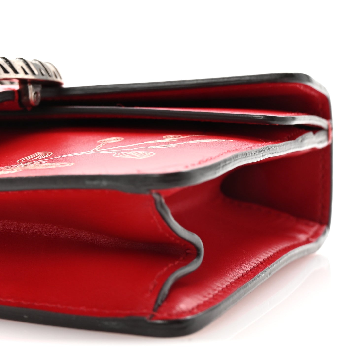 Calfskin Chinese New Year Mini Dionysus Shoulder Bag Hibiscus Red