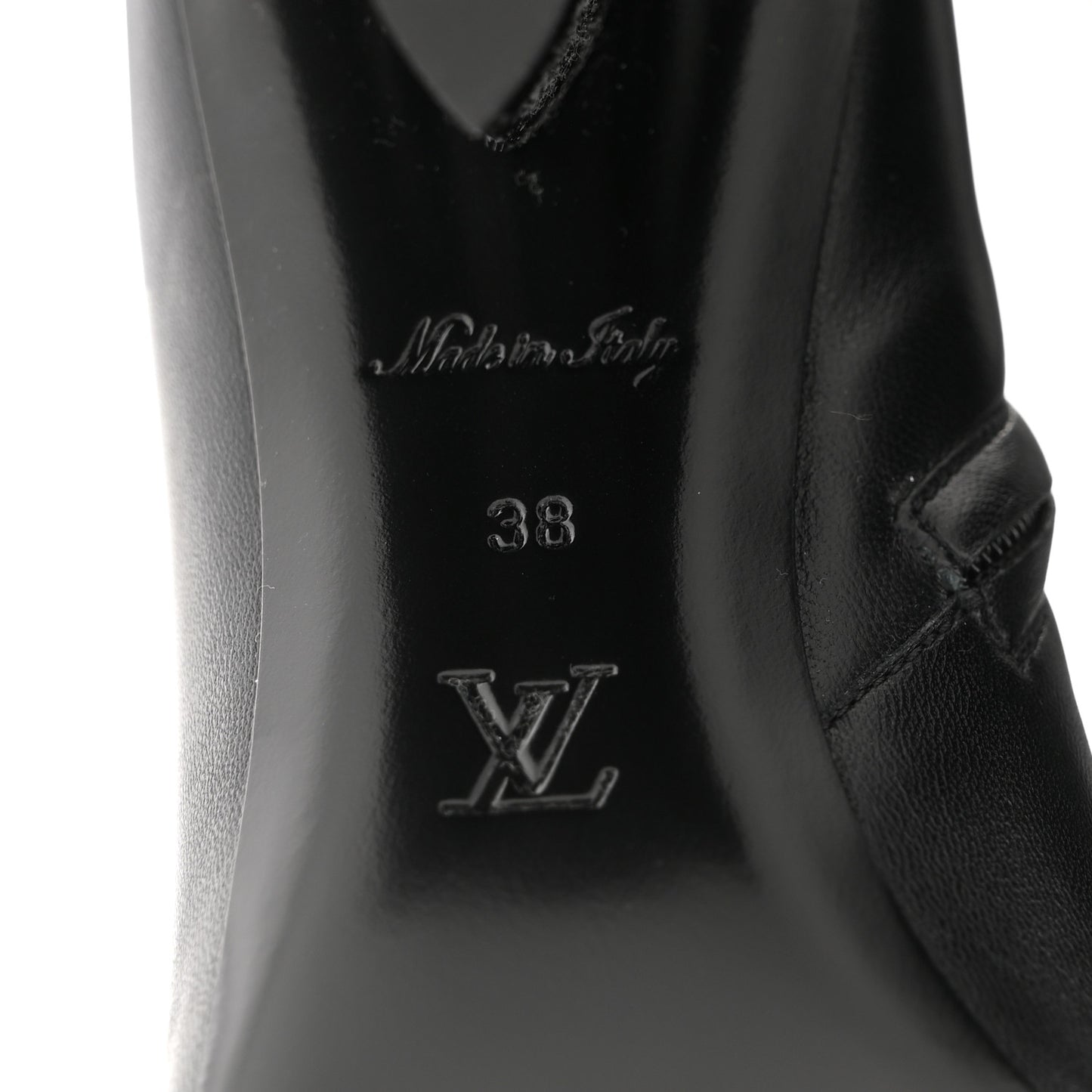 Calfskin Belted Silhouette Ankle Boots 38 Black