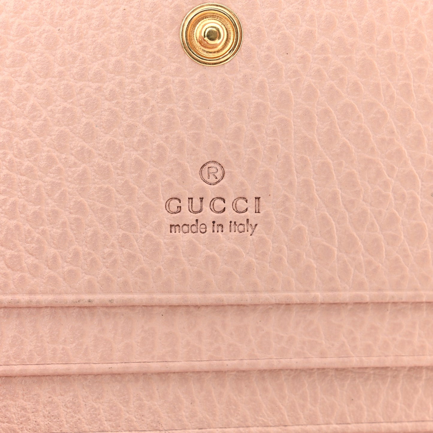 Dollar Calfskin GG Supreme Monogram GG Marmont Card Case Perfect Pink Beige Mystic White