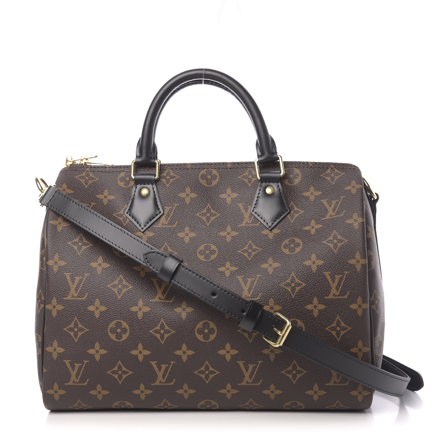 Louis Vuitton Monogram My World Tour Speedy Bandouliere 30 Black