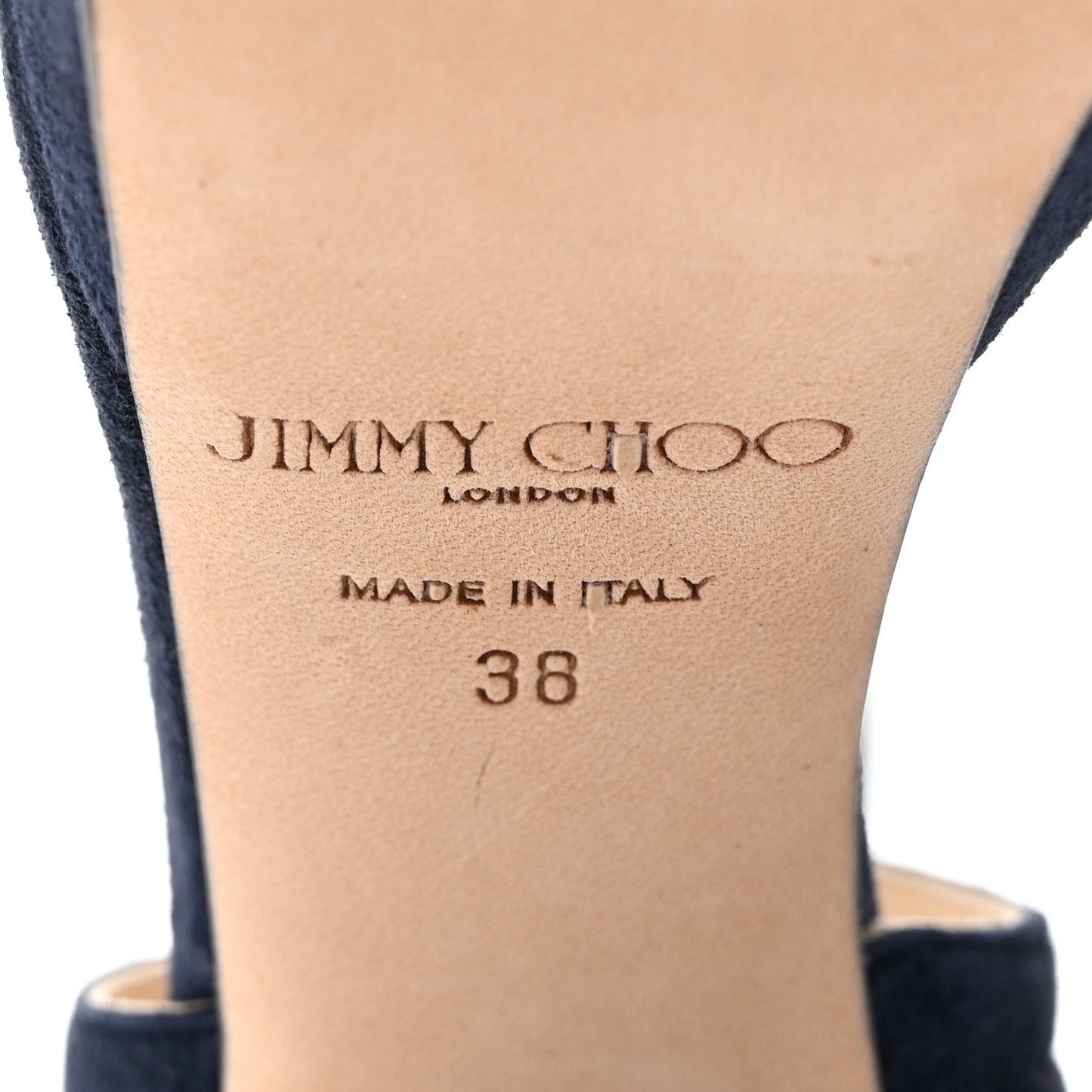 Soft Suede Kaytrin 120 Platform Sandals 38 Navy