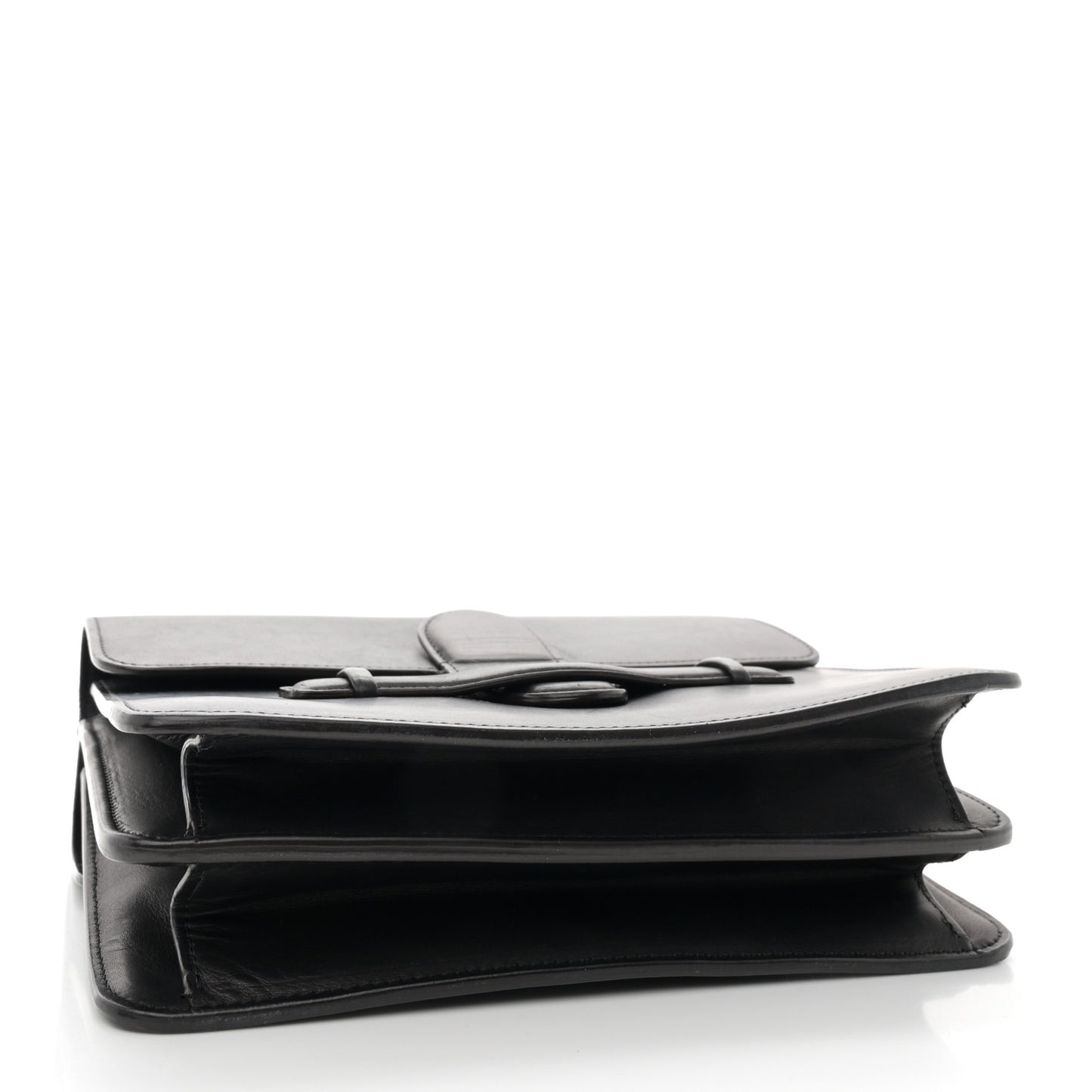 Natural Calfskin Medium Symmetrical Bag Black