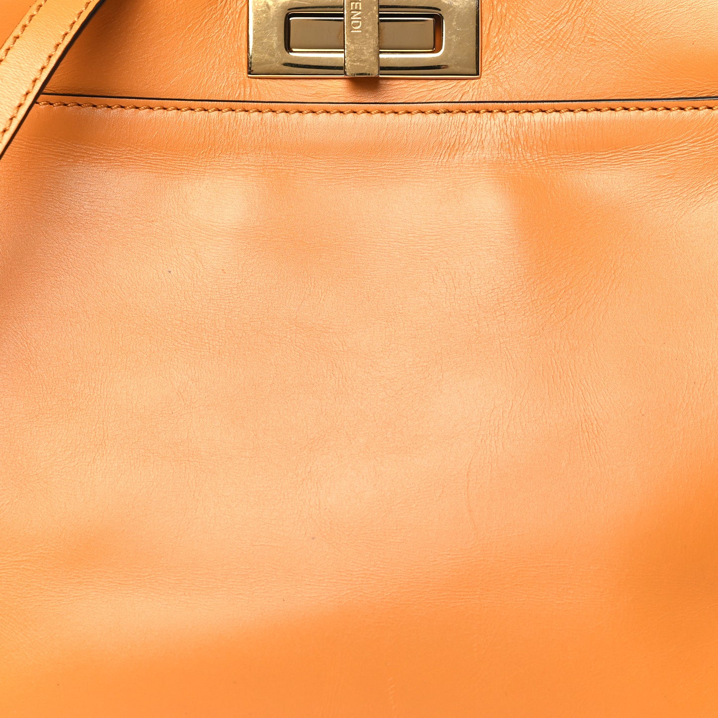Vitello Morgan Shiny Nappa Medium Peekaboo Iconic Satchel Giallo Syrup Tobacco Black