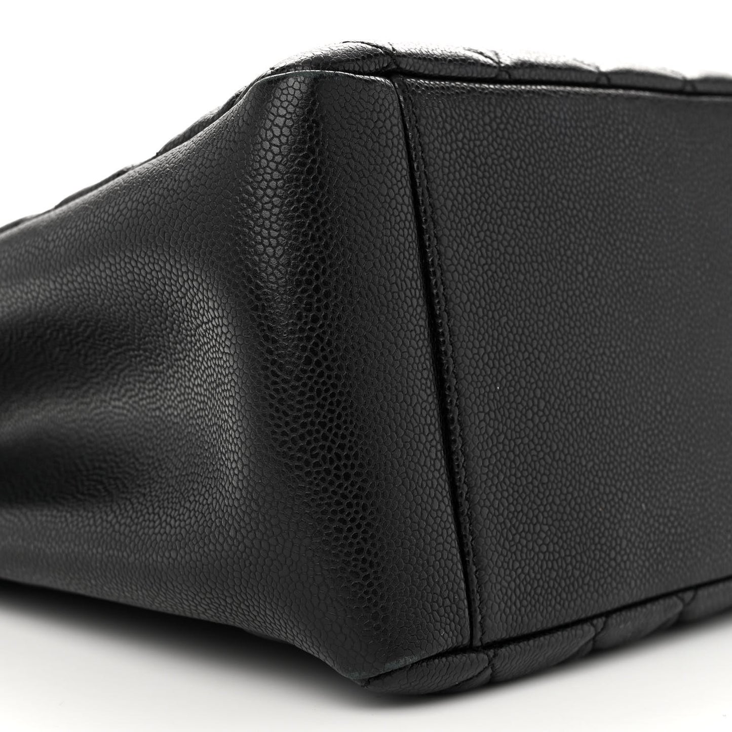 Caviar Quilted Grand Shopping Tote GST Black