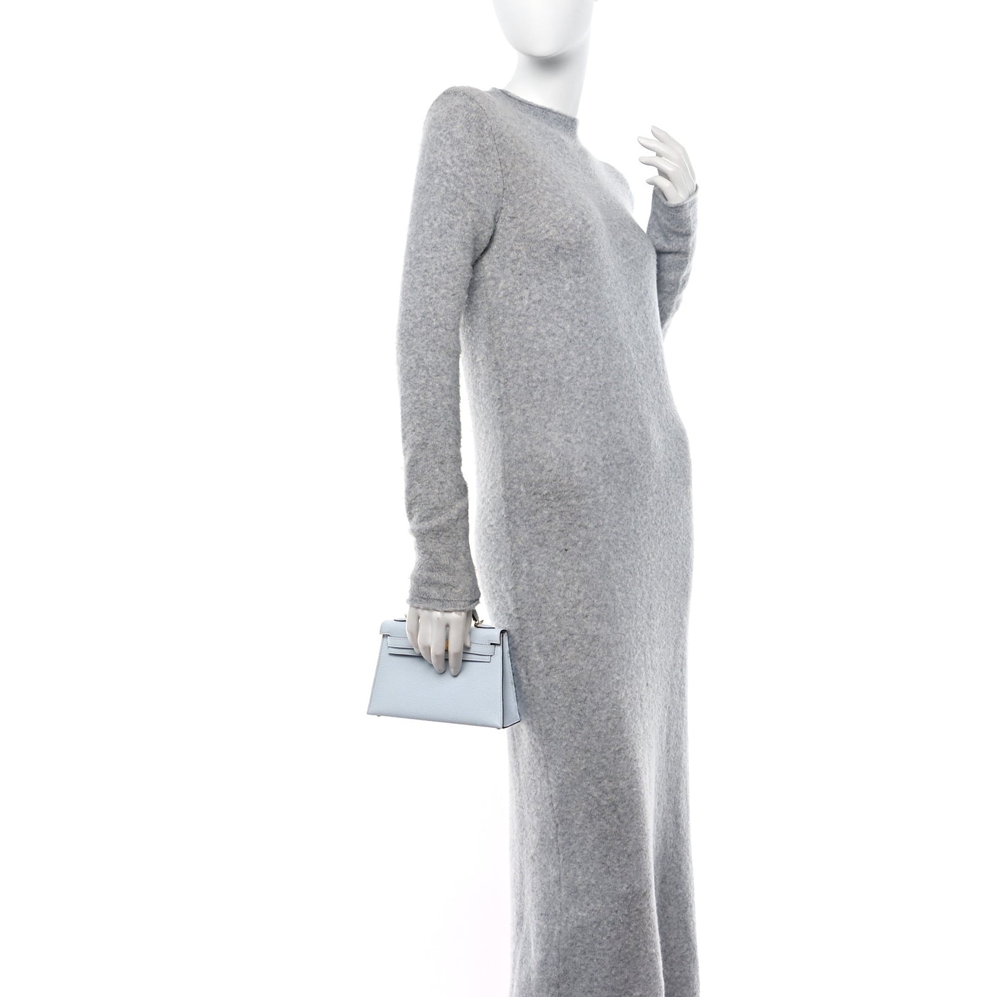 Chevre Mysore Mini Kelly Sellier 20 Bleu Brume
