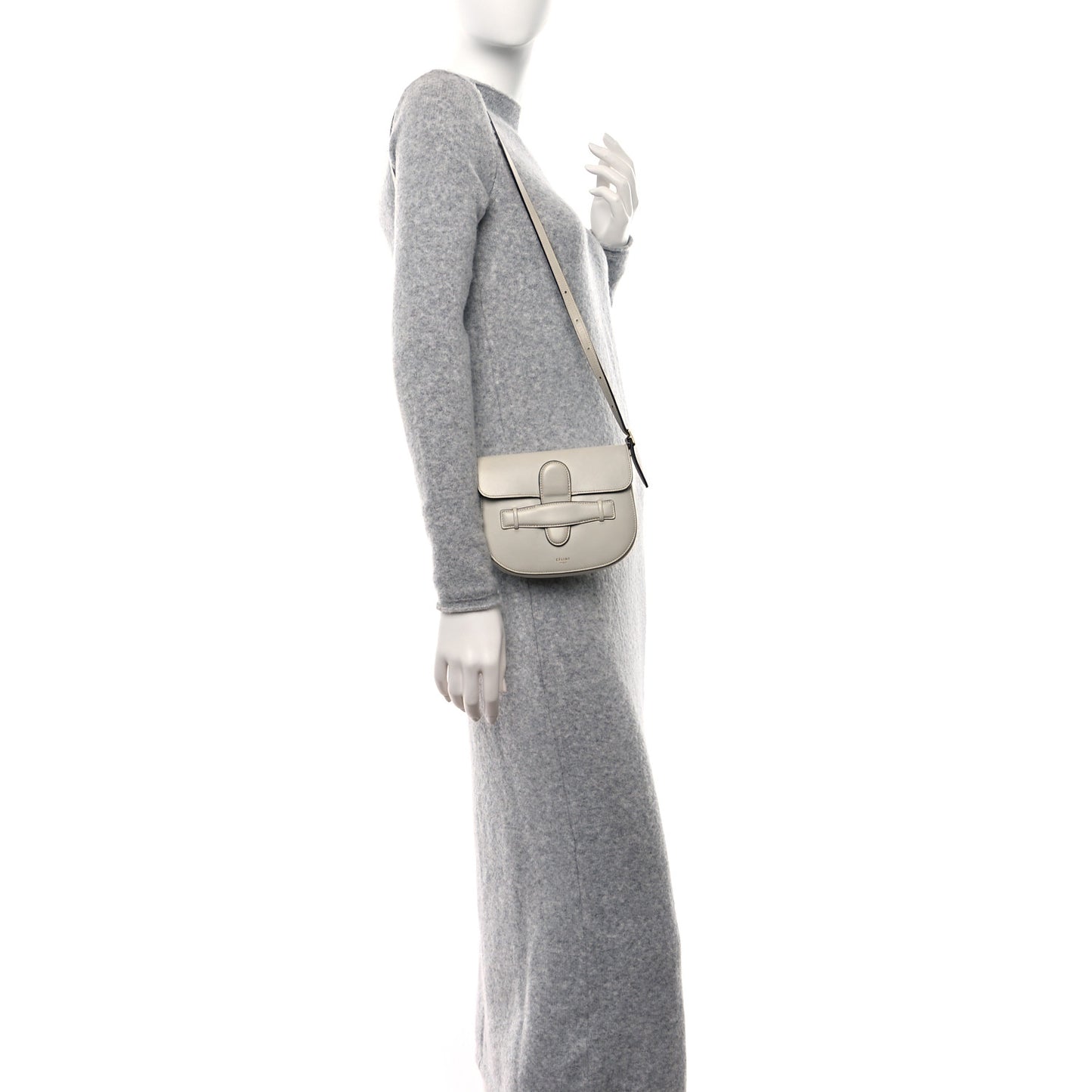 Smooth Calfskin Mini Symmetrical Bag Light Grey