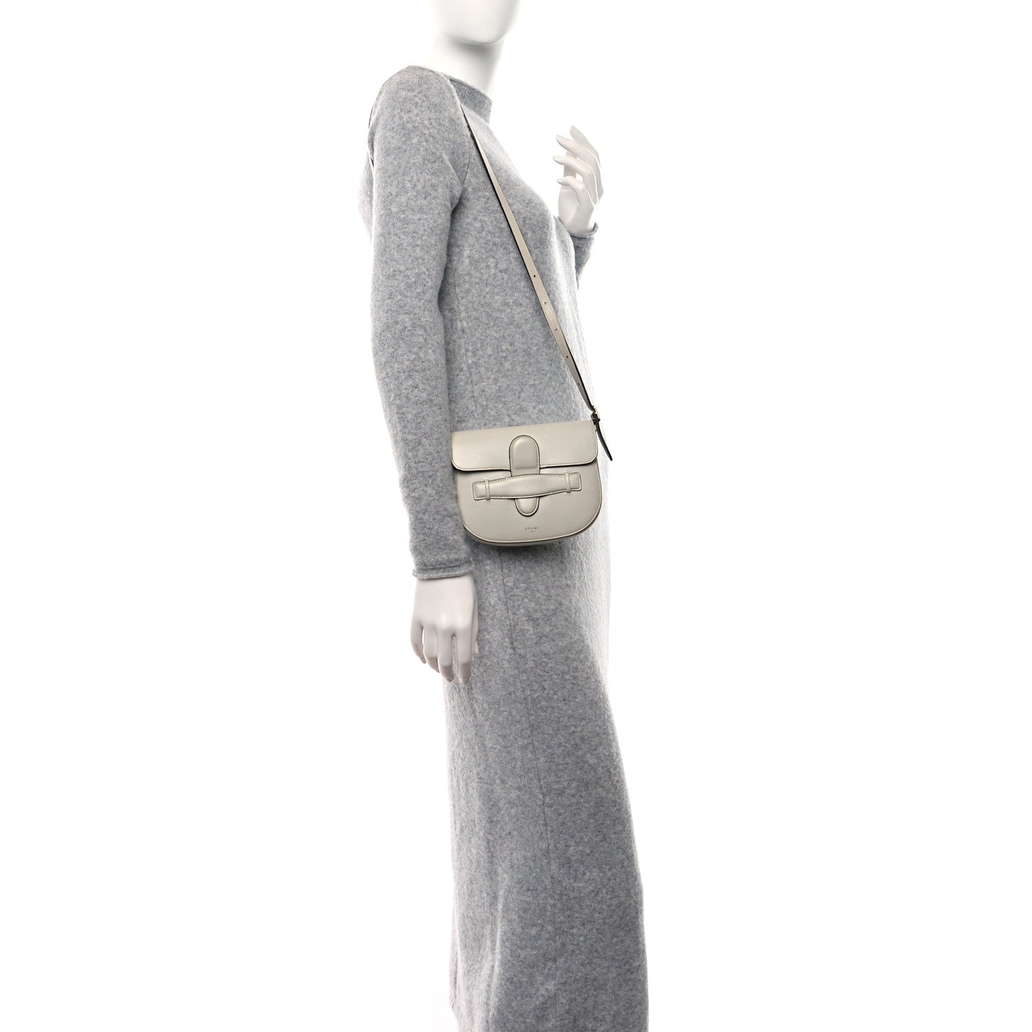 Celine Smooth Calfskin Mini Symmetrical Bag Light Grey 2 of 13