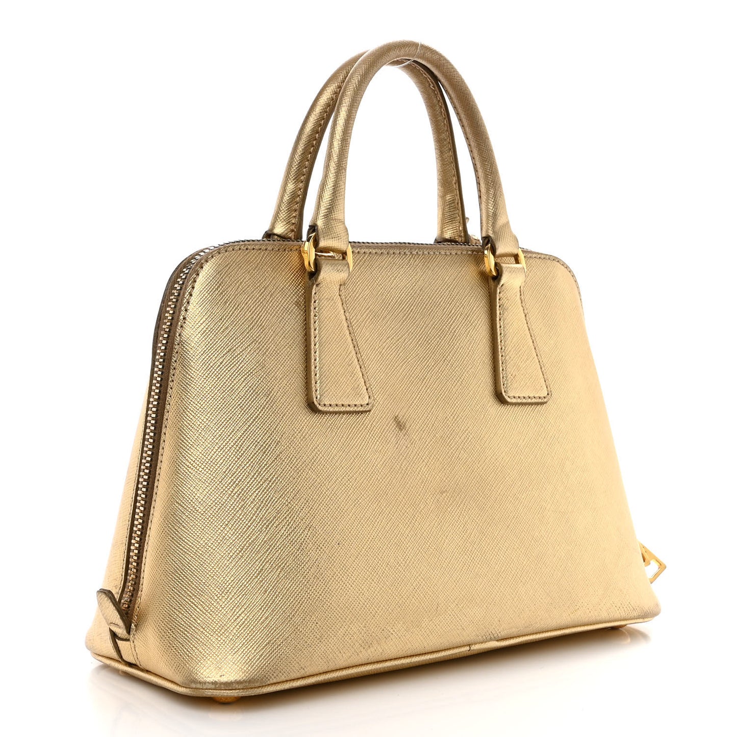 Saffiano Lux Small Promenade Tote Platino