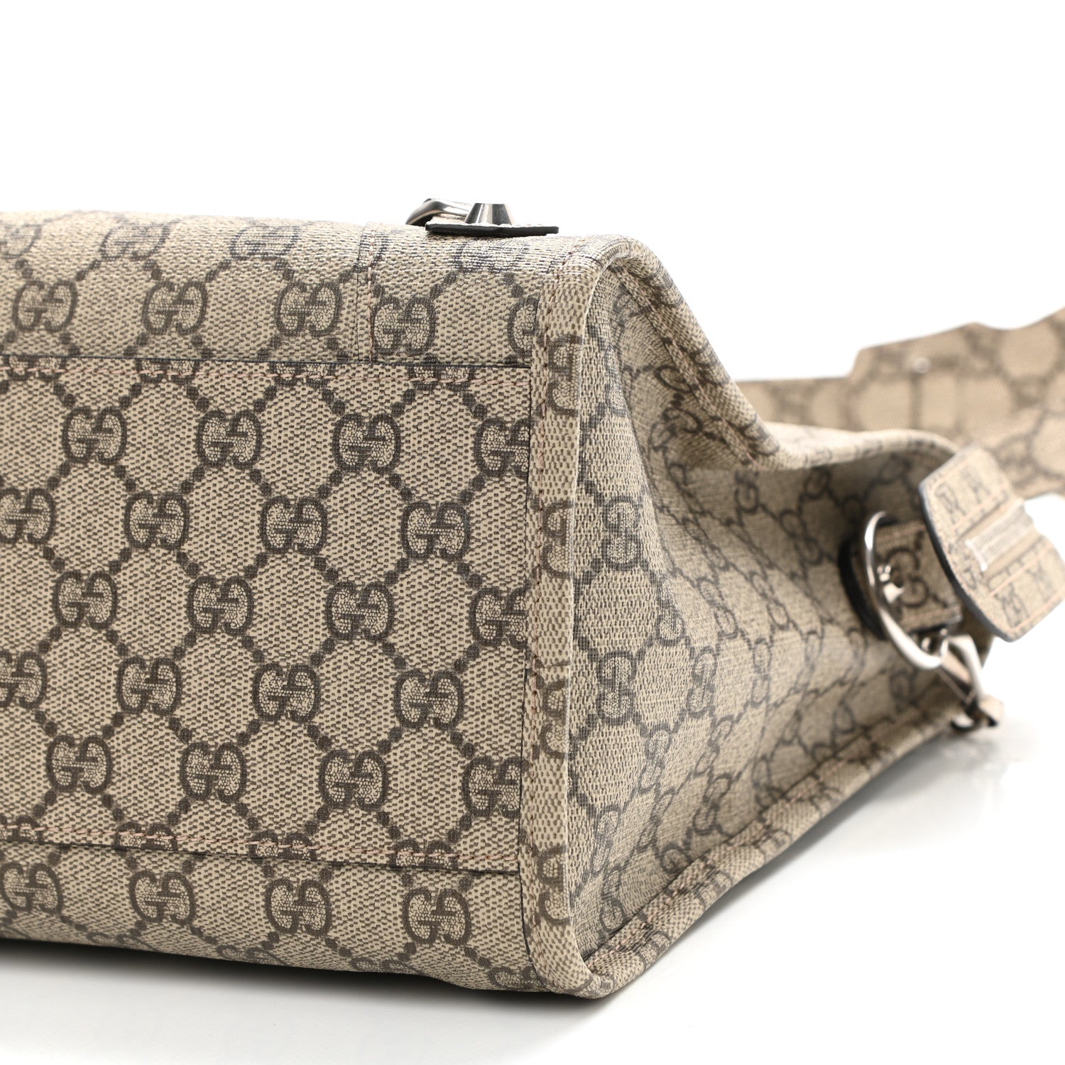 Balenciaga X GUCCI GG Supreme Monogram Neo Classic Silver Hardware City Beige Ebony 10 of 10