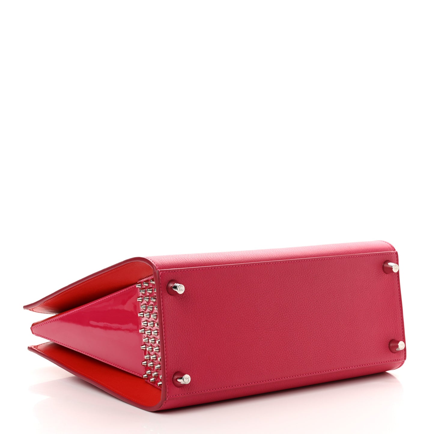 Calfskin Empire Patent Studded Medium Paloma Loulou