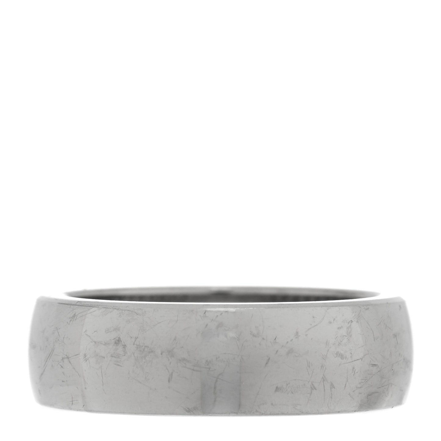 Titanium Sterling Silver 6mm Streamline Band Ring 51 5.75