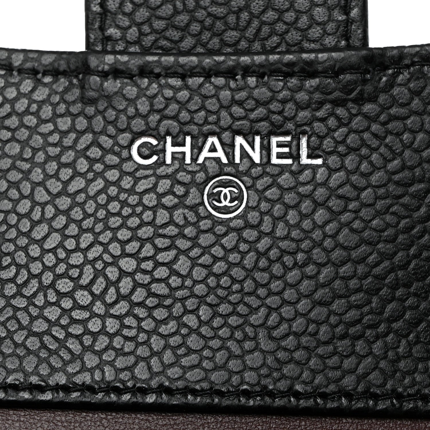 Chanel Caviar Quilted Compact Flap Wallet Black 6 of 8