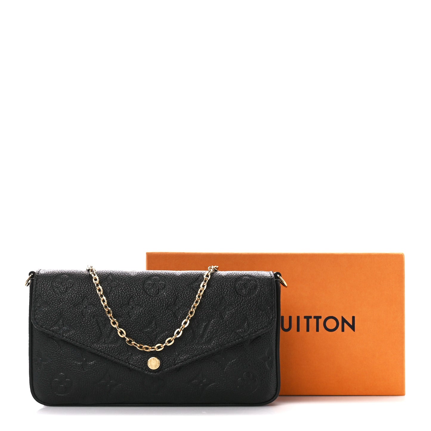 Empreinte Pochette Felicie Chain Wallet Black
