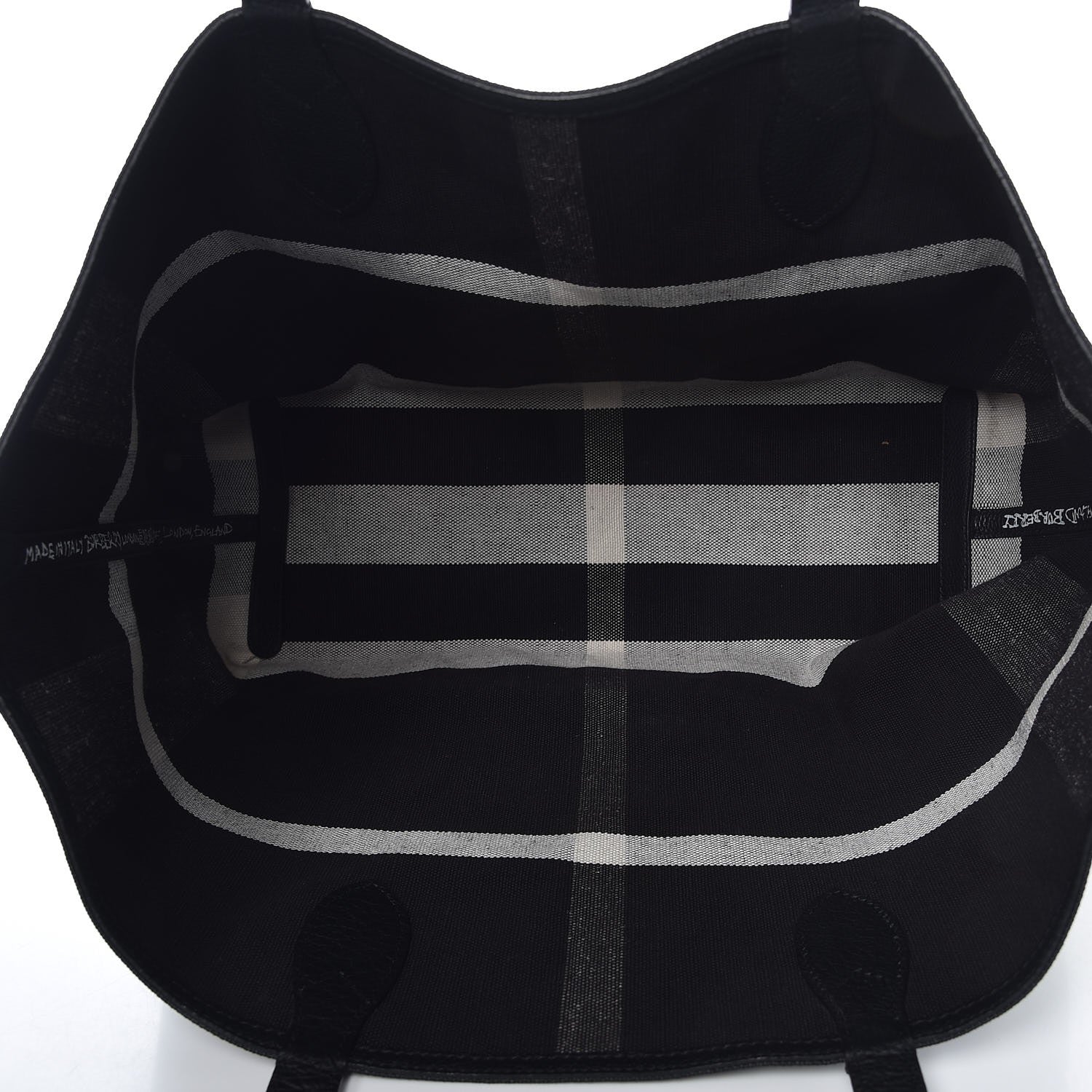 Burberry Coated Canvas Medium Reversible Doodle Tote Black 5 of 15