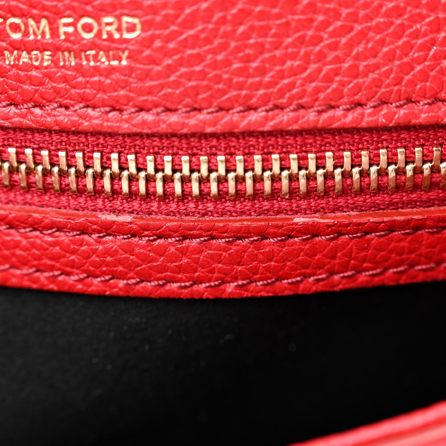Calfskin Tara Top Handle Bag Red